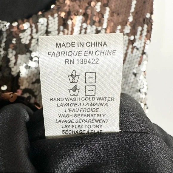 TOBI - NWT Shine Me Up Sequin Mini Shift Dress Size XS - Picture 9 of 10